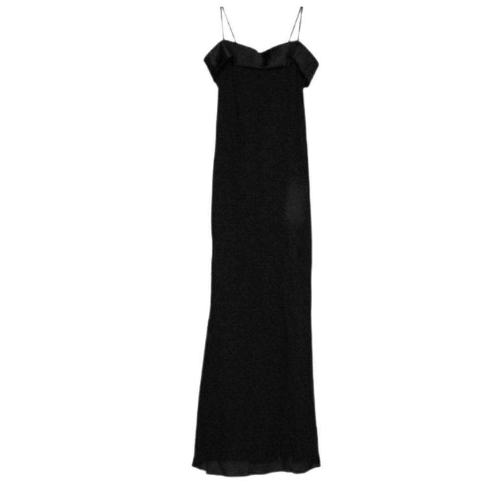 LIKE NEW! Black Spaghetti Strap Full Length Dress